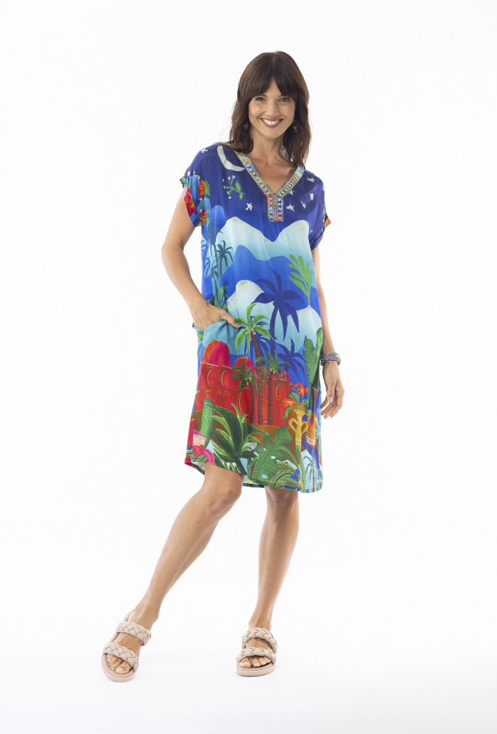 Escape Arabian Nights Short Sleeve Dress