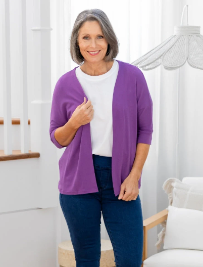 Freez Slouch Shrug Mauve