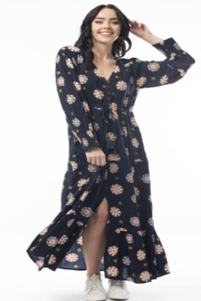 Orientique Hera Dress Maxi Black