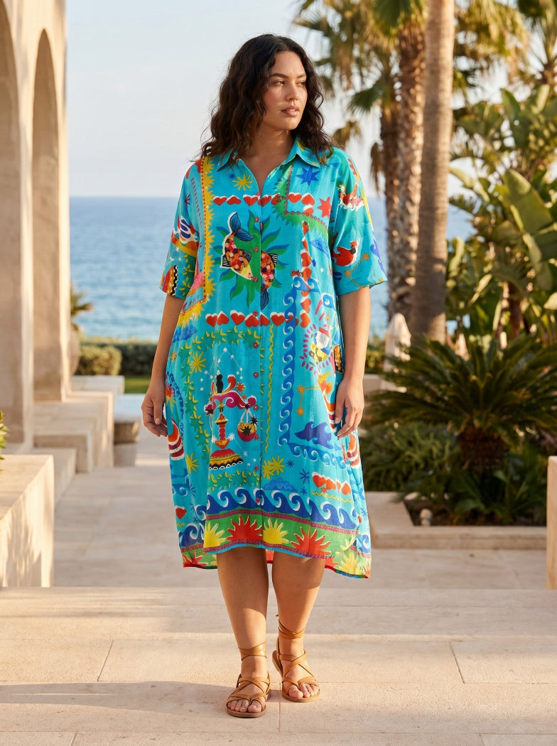 Orientique Camellias Dress Shirt