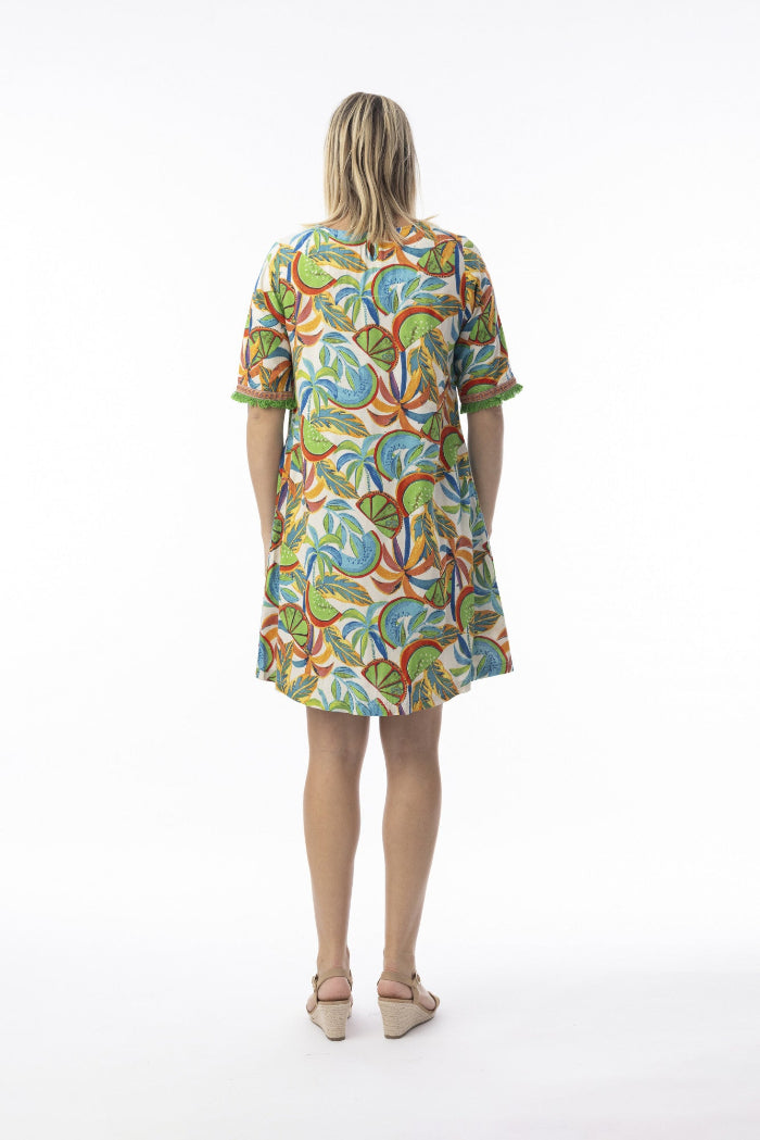 Orientique Curacao Dress Contemporary Multicolour
