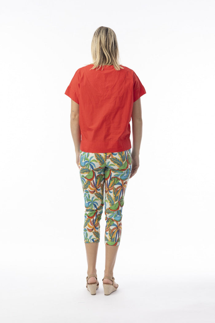 Orientique Bangalene Pant Capri Curacao