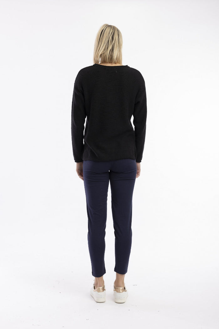 Orientique Lycra Knits Leggins Basic Navy