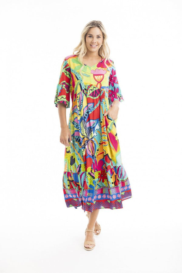 Orientique  Peak Midi Dress