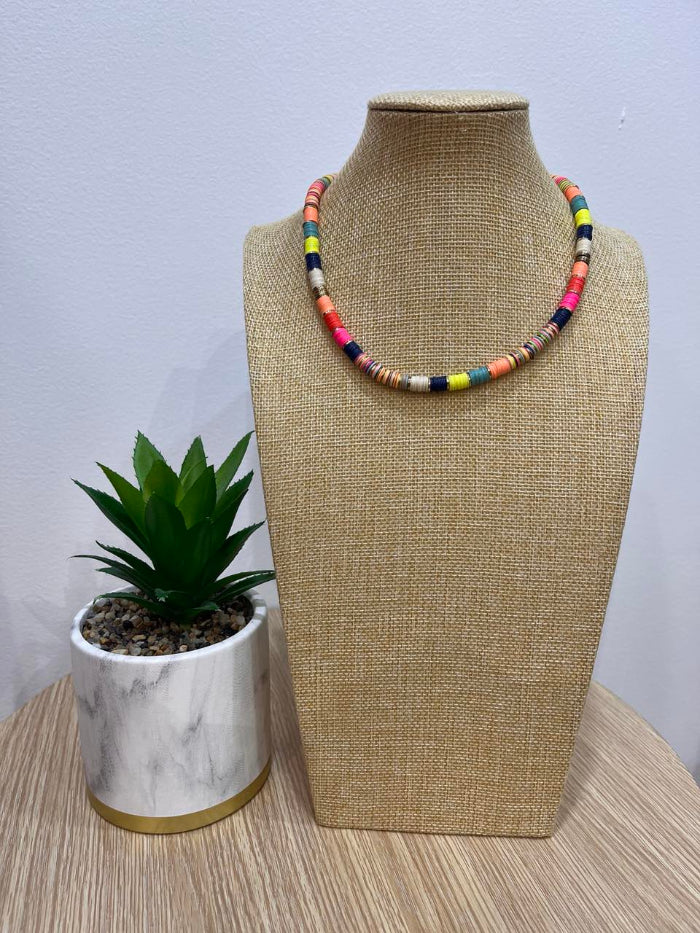 Escape Multicoloured Beaded Necklace