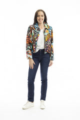 Orientique Jailhouse Rock Jacket Denim Print