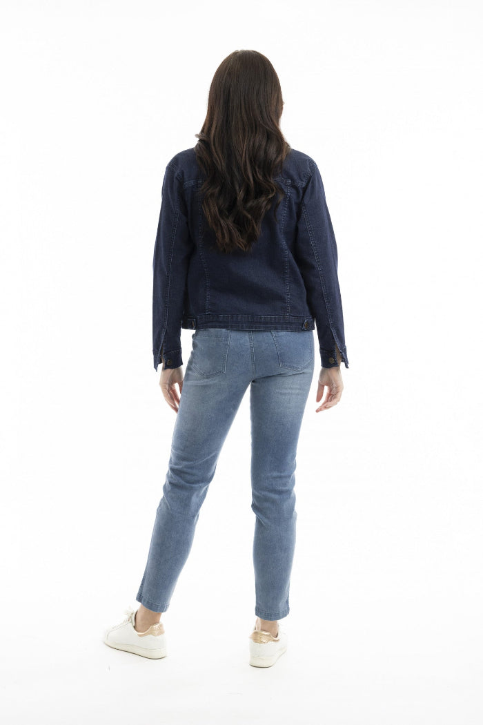 Orientique Jean Pull On Washed Denim