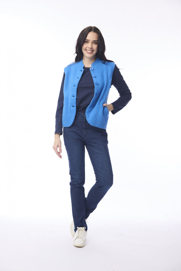 Orientique Wool Vest Cobalt