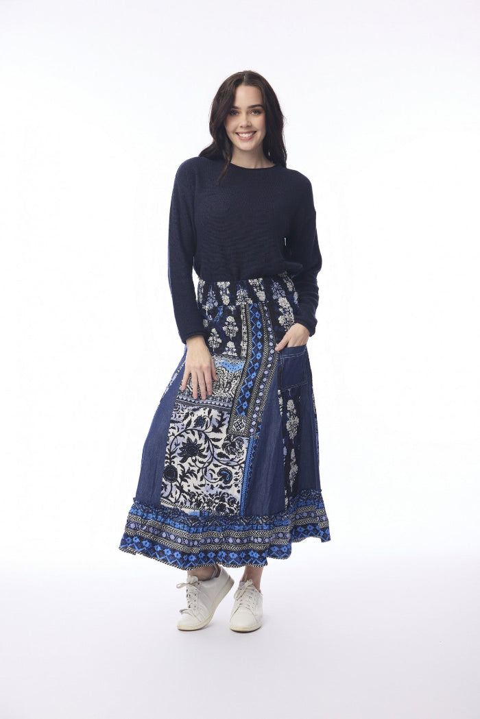 Orientique Bhadoi Skirt