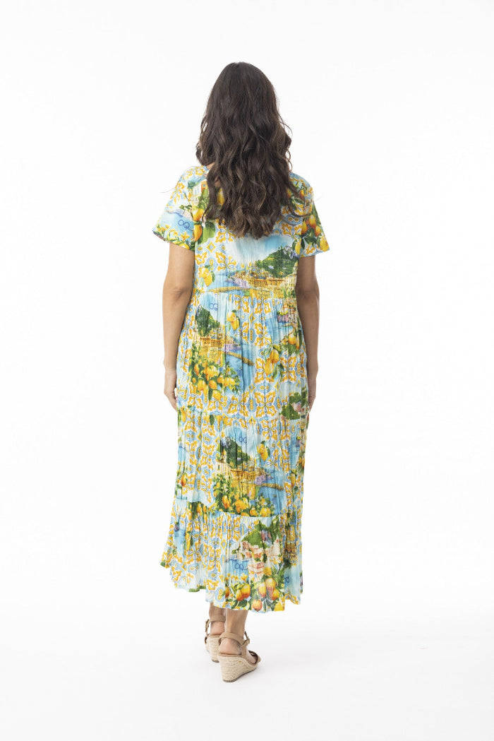Orientique Amalfi Dress Layers Square Neckline