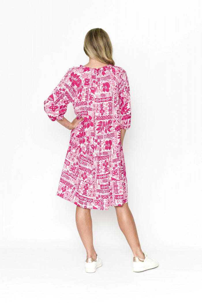 One Summer The Gaby Dress Hawaii Pink
