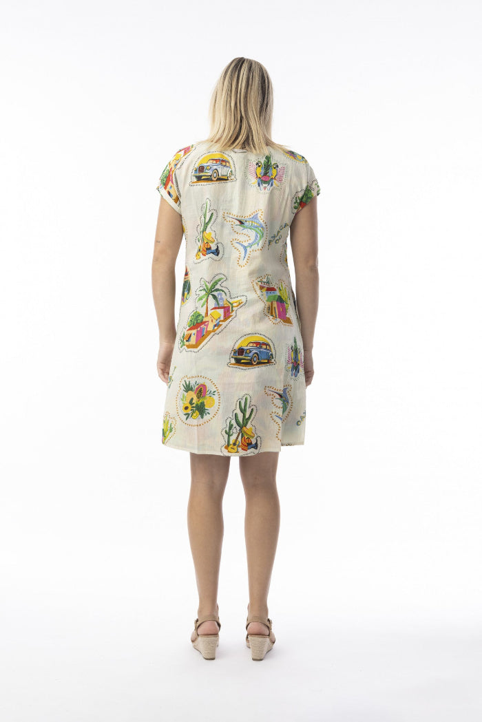 Orientique Dress Reversible Short Sleeve Guatemala