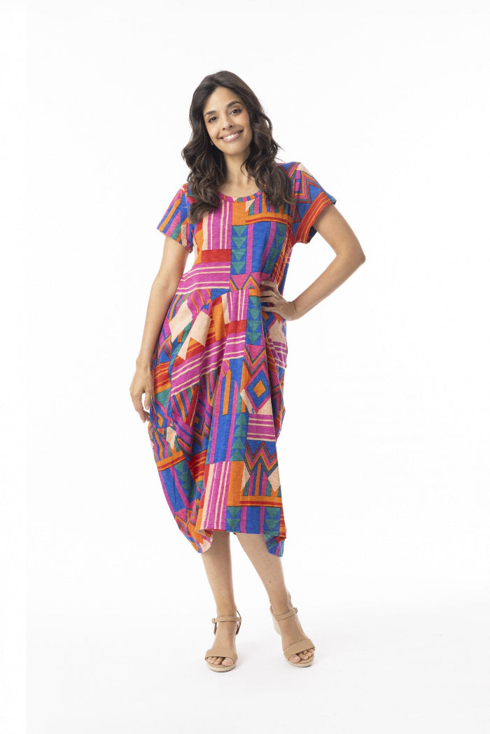 Orientique Jacuma Dress Bubble Short Sleeve