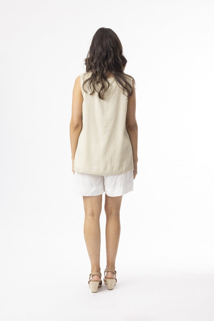 Orientique Linen Essentials Cami Sand