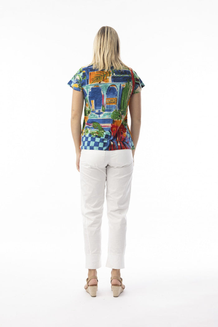 Orientique T-Shirt Basic Cut Crew Neck Oasis