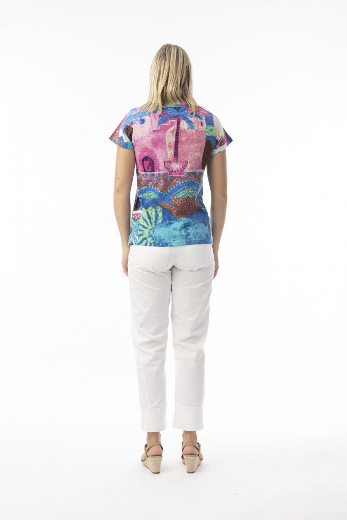 Orientique T-Shirt Basic Cut Crew Neck Marakesh