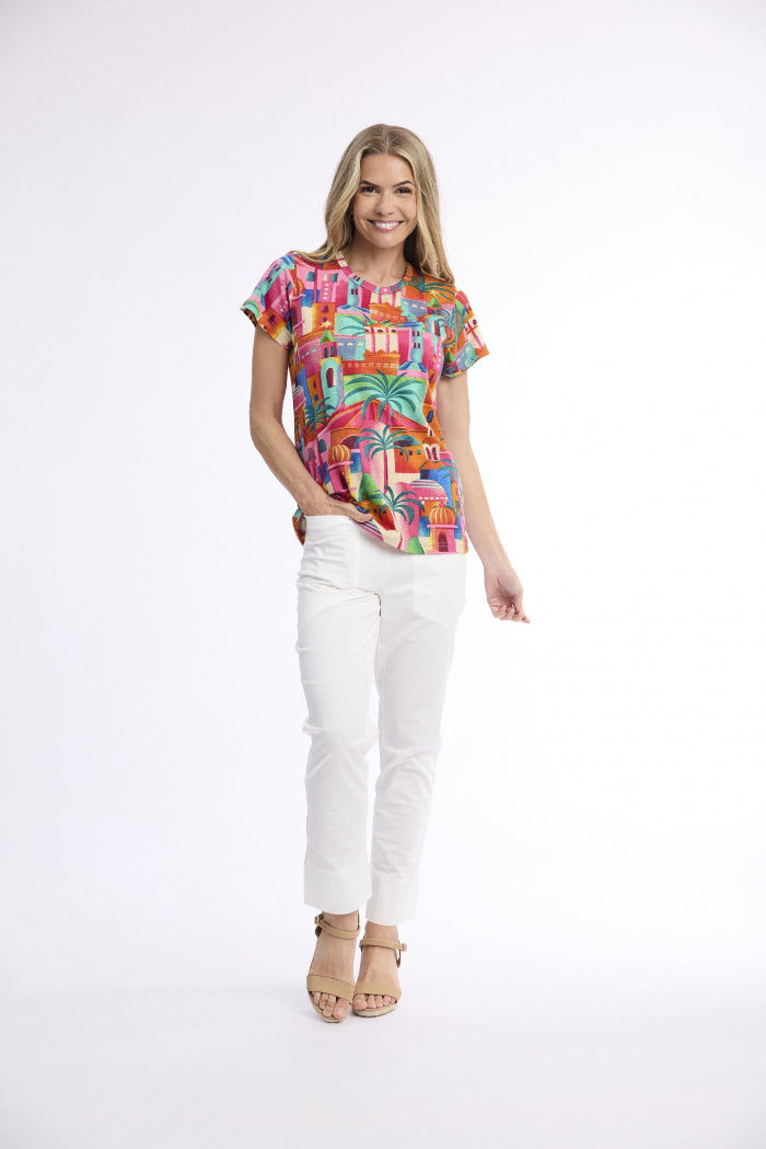 Orientique T Shirt Crew Neckline Moorish