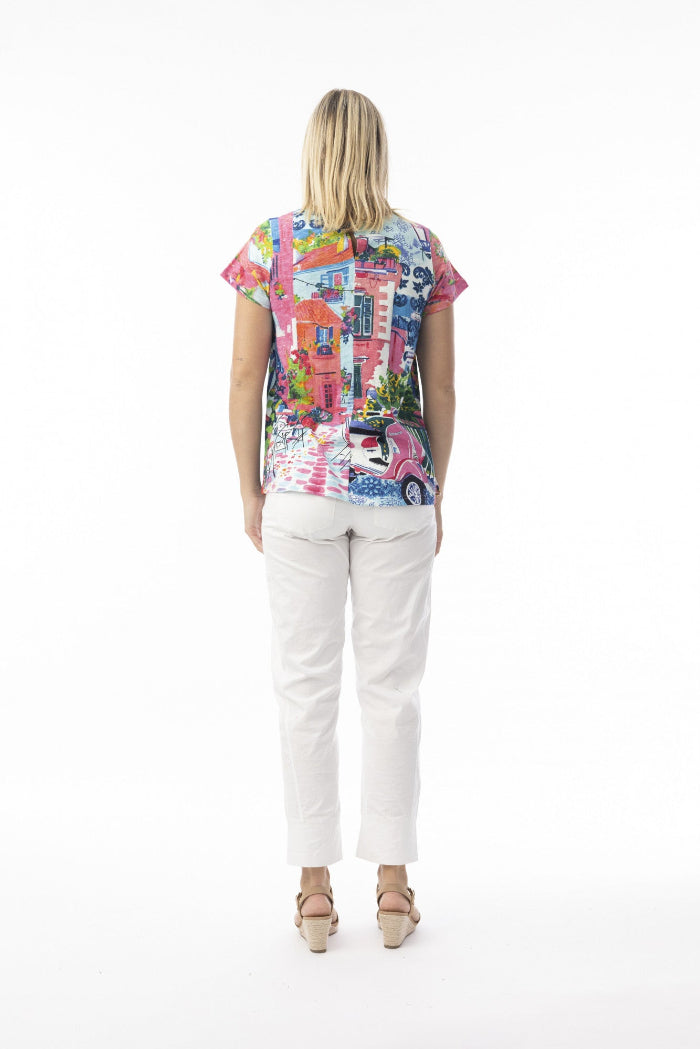 Orientique T-Shirt Contemporary V Neck Scooter