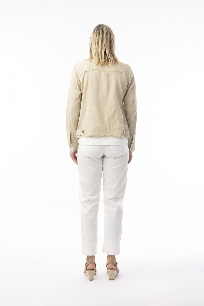 Orientique Linen Essential Jacket Sand