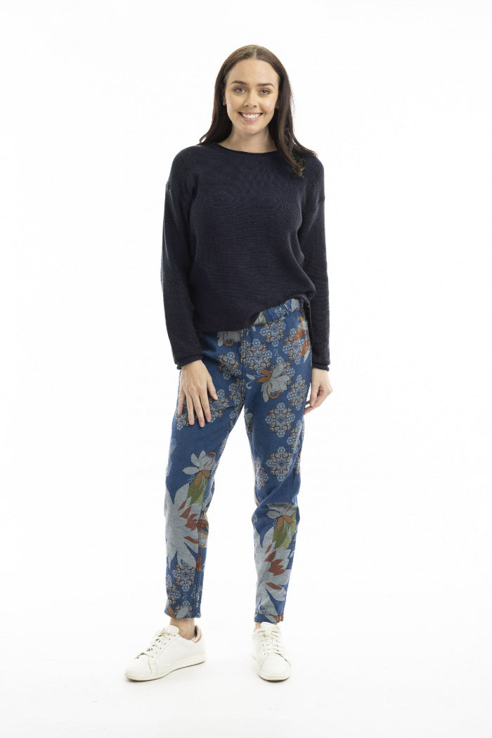 Orientique Reversible Pants Denim Dark Blue