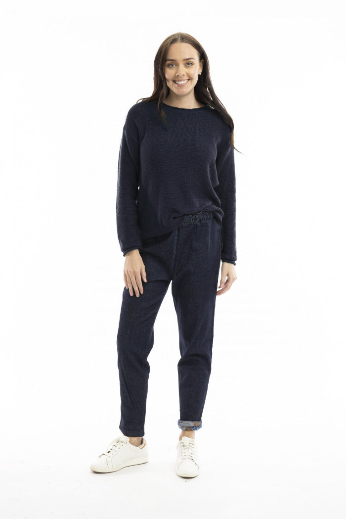 Orientique Reversible Pants Denim Dark Blue