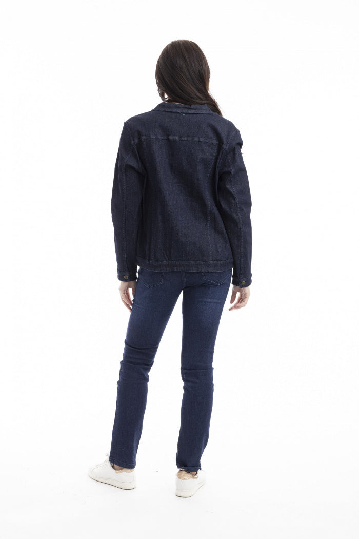 Straight Leg Jean Dark Denim