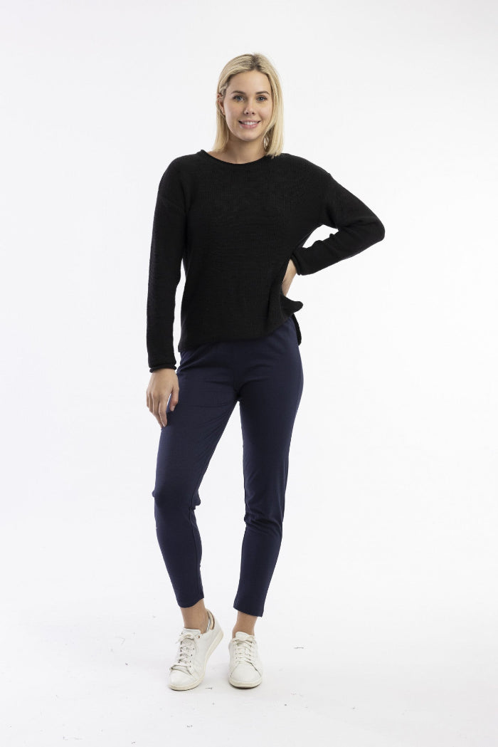 Orientique Lycra Knits Leggins Basic Navy