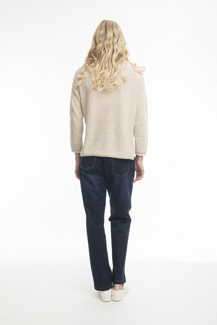 Orientique Wide Leg Jean Dark Denim