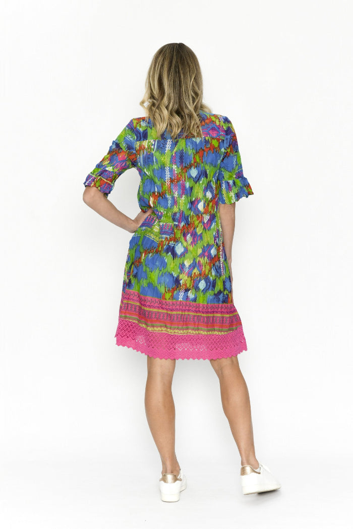One Summer The Hannah Dress Ikat2